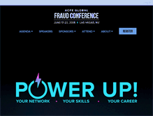 Tablet Screenshot of fraudconference.com